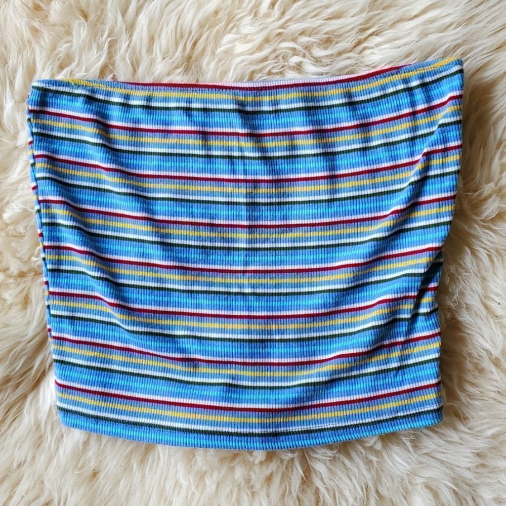 Luna Chic Ribbed Tube Top